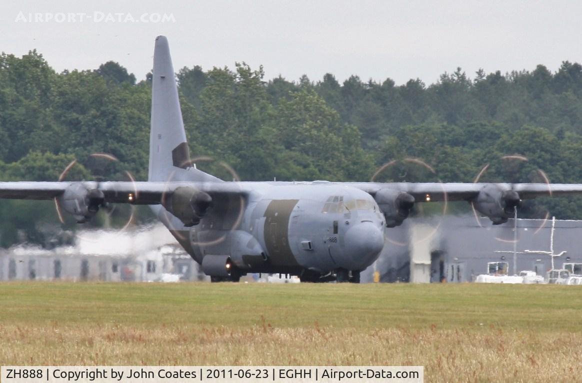 ZH888, 2000 Lockheed Martin C-130J Hercules C.5 C/N 382-5496, Departing 26 in the haze