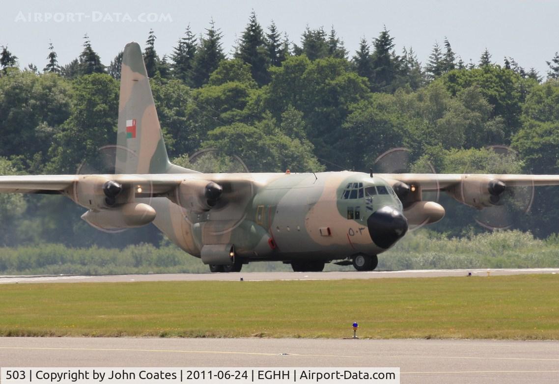 503, Lockheed C-130H Hercules C/N 382-4948, Lining up to depart