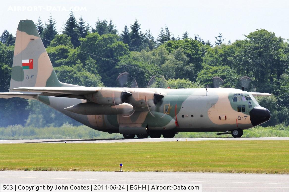 503, Lockheed C-130H Hercules C/N 382-4948, Rolling on 26 and spectacular as always
