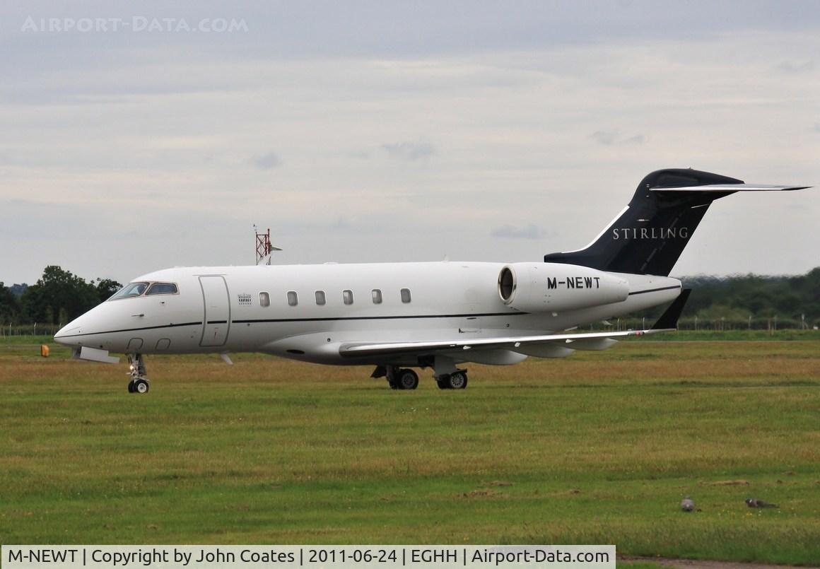 M-NEWT, 2007 Bombardier Challenger 300 (BD-100-1A10) C/N 20151, Taxiing in on arrival