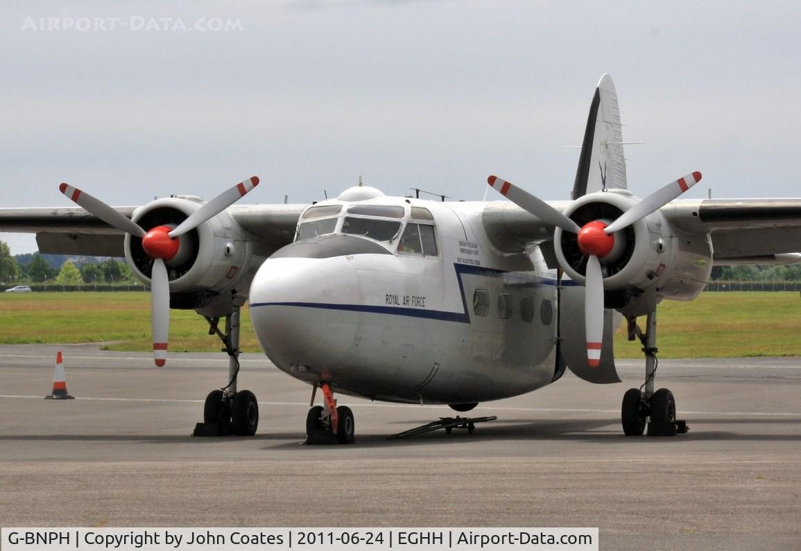 G-BNPH, 1955 Hunting Percival P-66 Pembroke C1 C/N PAC/66/027, On display at the Citation Centre