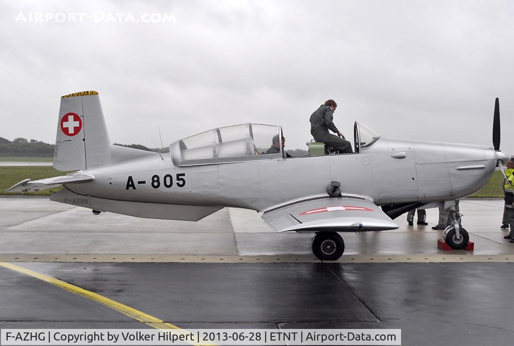 F-AZHG, 1956 Pilatus P3-03 C/N 322, at Phantom flyout