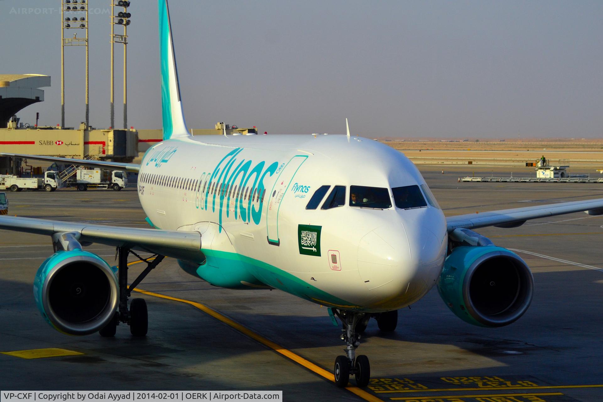 VP-CXF, 2003 Airbus A320-214 C/N 1942, The 2nd Airplane to be Painted by the new Nas Air Colors at Riyadh