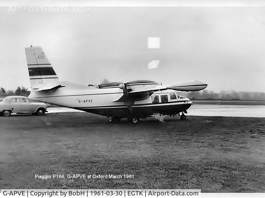 G-APVE, Piaggio P-166 C/N 355, G-APVE at Oxford (Kidlington) March 1961.