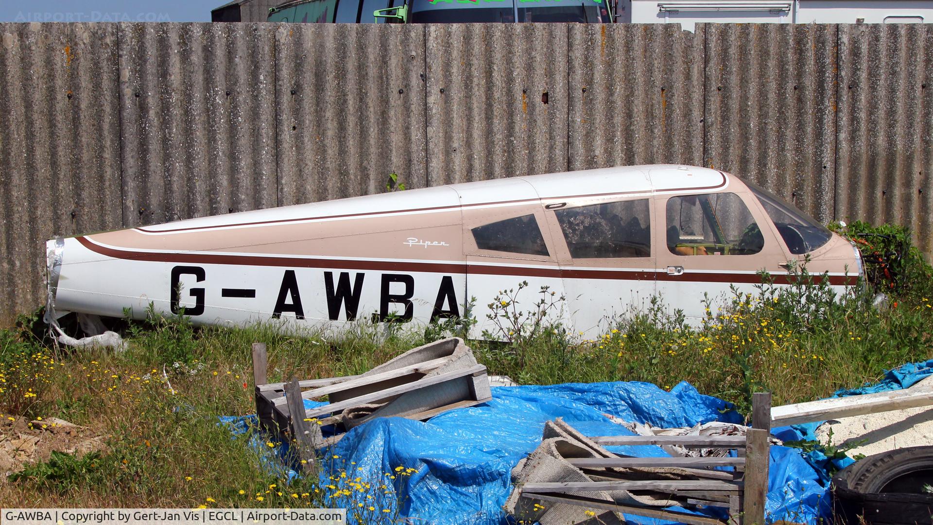 G-AWBA, 1968 Piper PA-28R-180 Cherokee Arrow C/N 28R-30528, This is what's left of it...