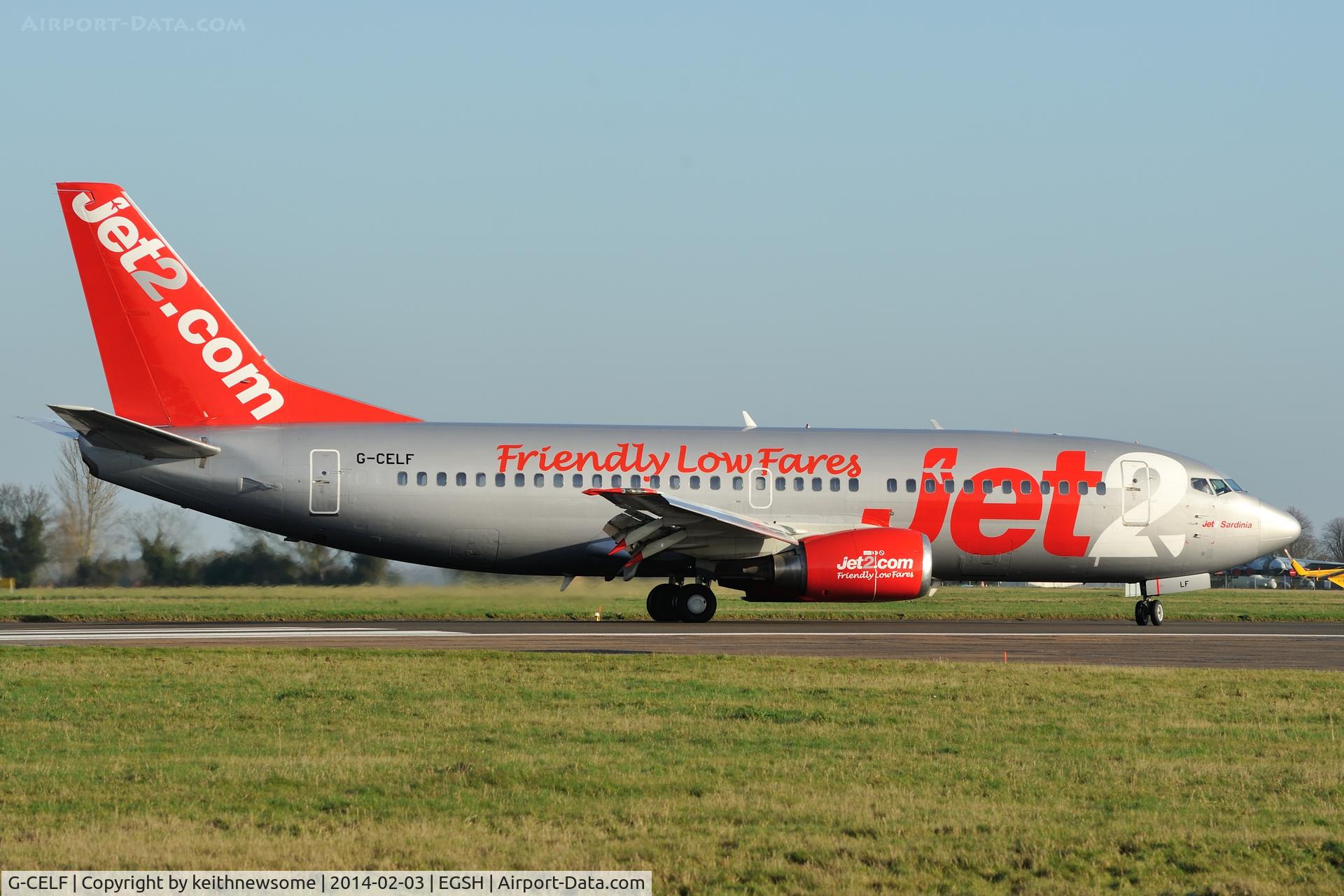 G-CELF, 1988 Boeing 737-377 C/N 24302, Arriving without winglets !