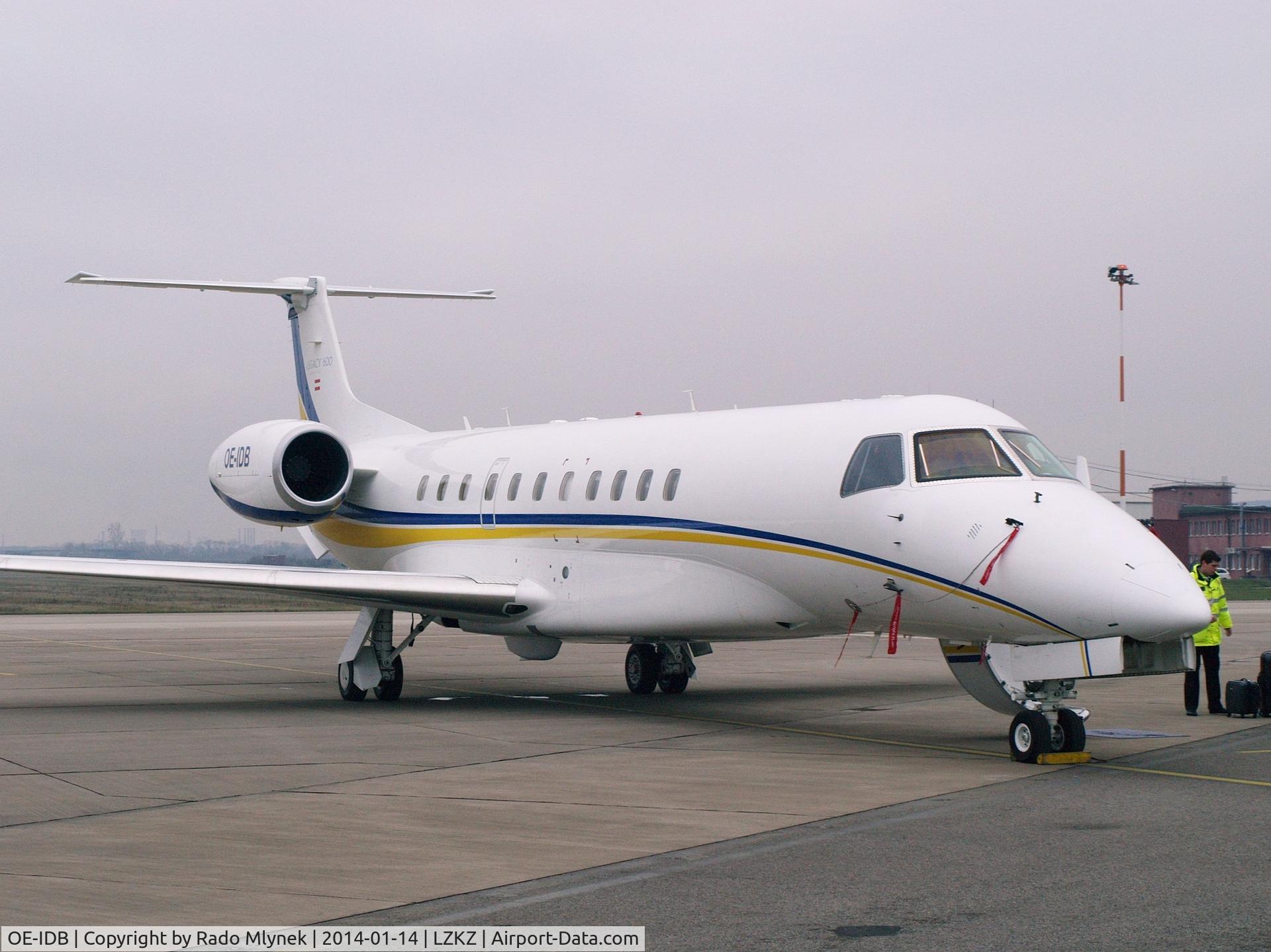 OE-IDB, 2007 Embraer EMB-135BJ Legacy 600 C/N 14500999, Brought former Ukrainian president Kucma to Kosice (Slovakia)