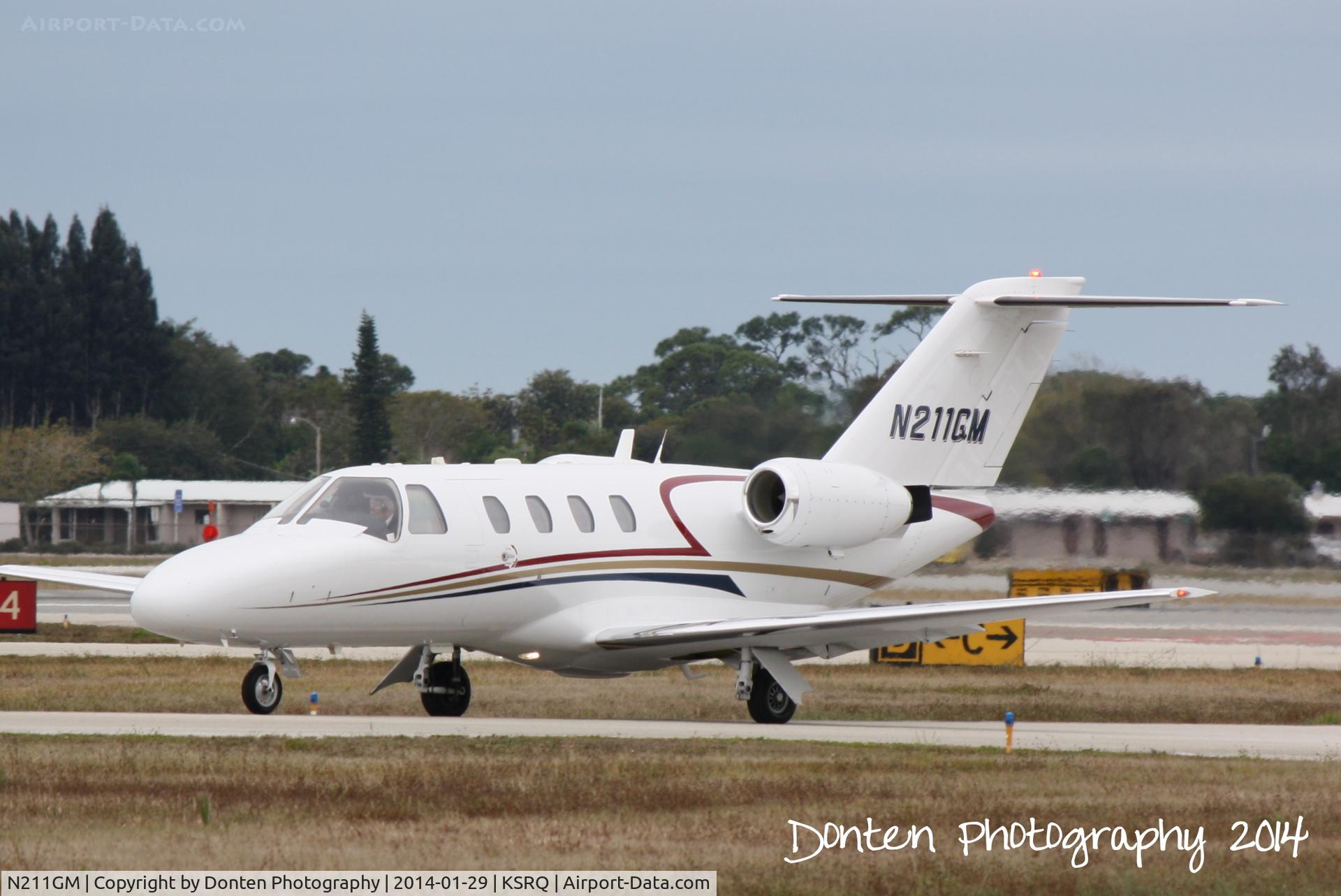 N211GM, 1997 Cessna 525 CitationJet C/N 5250208, Citation I (N211GM) arrives at Sarasota-Bradenton International Airport following a flight from  Nashville Internatioal Airport