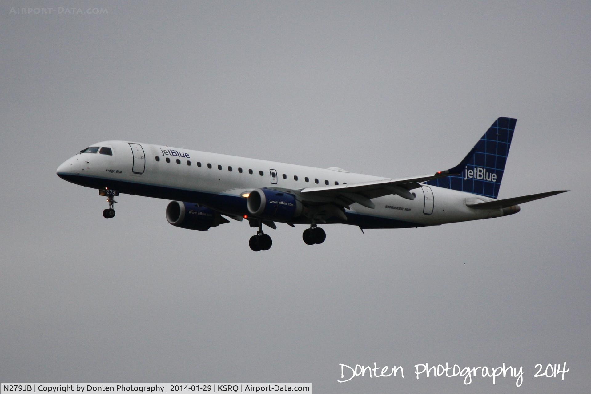 N279JB, 2007 Embraer 190AR (ERJ-190-100IGW) C/N 19000090, JetBlue Flight 741 (N279JB) 