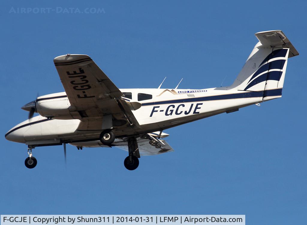 F-GCJE, Piper PA-44-180 Seminole C/N 44-8095025, Landing rwy 31
