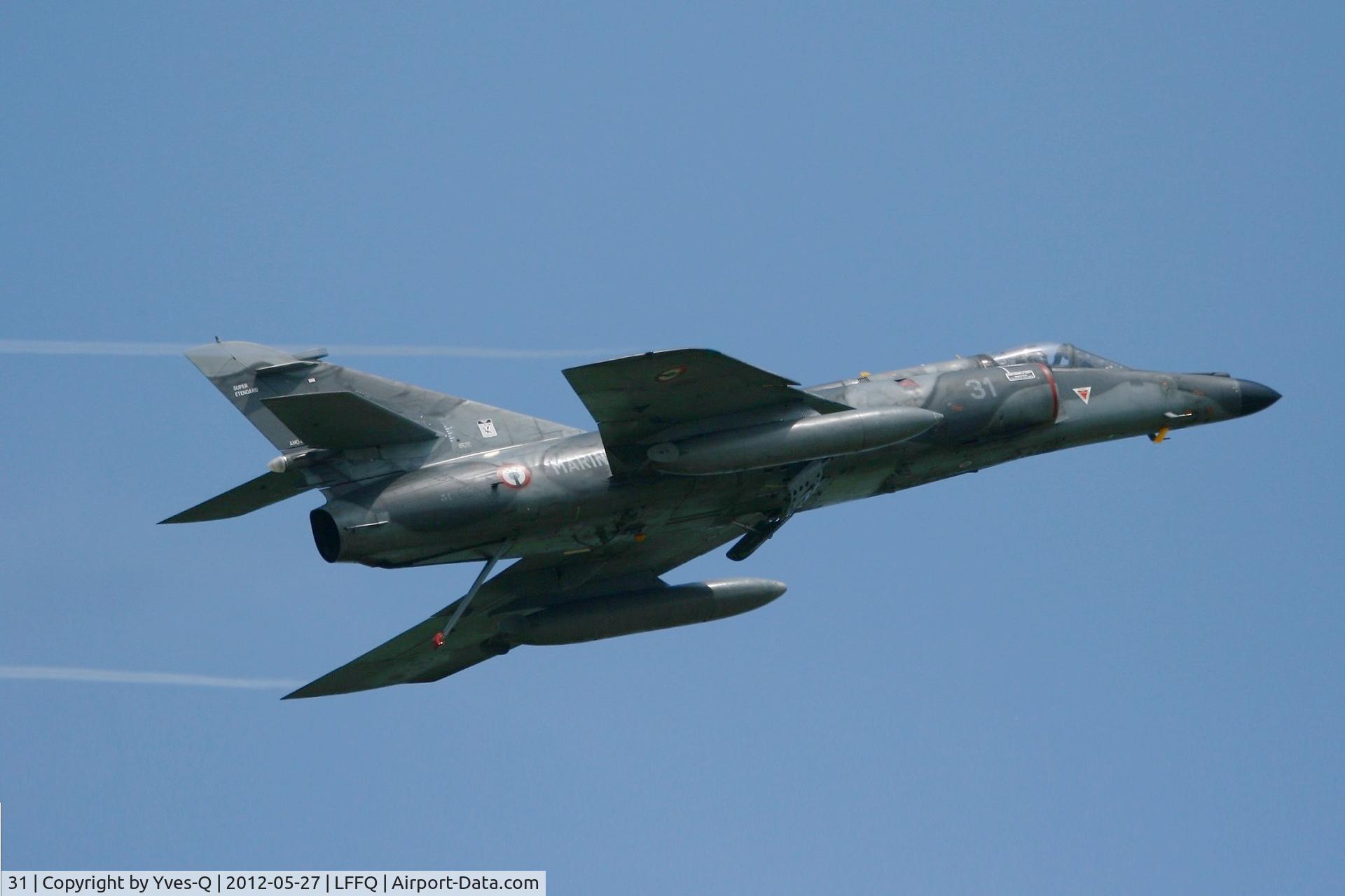 31, Dassault Super Etendard C/N 31, French Naval Aviation Dassault Super Etendard M (SEM), La Ferté-Alais Airfield (LFFQ) Air Show 2012