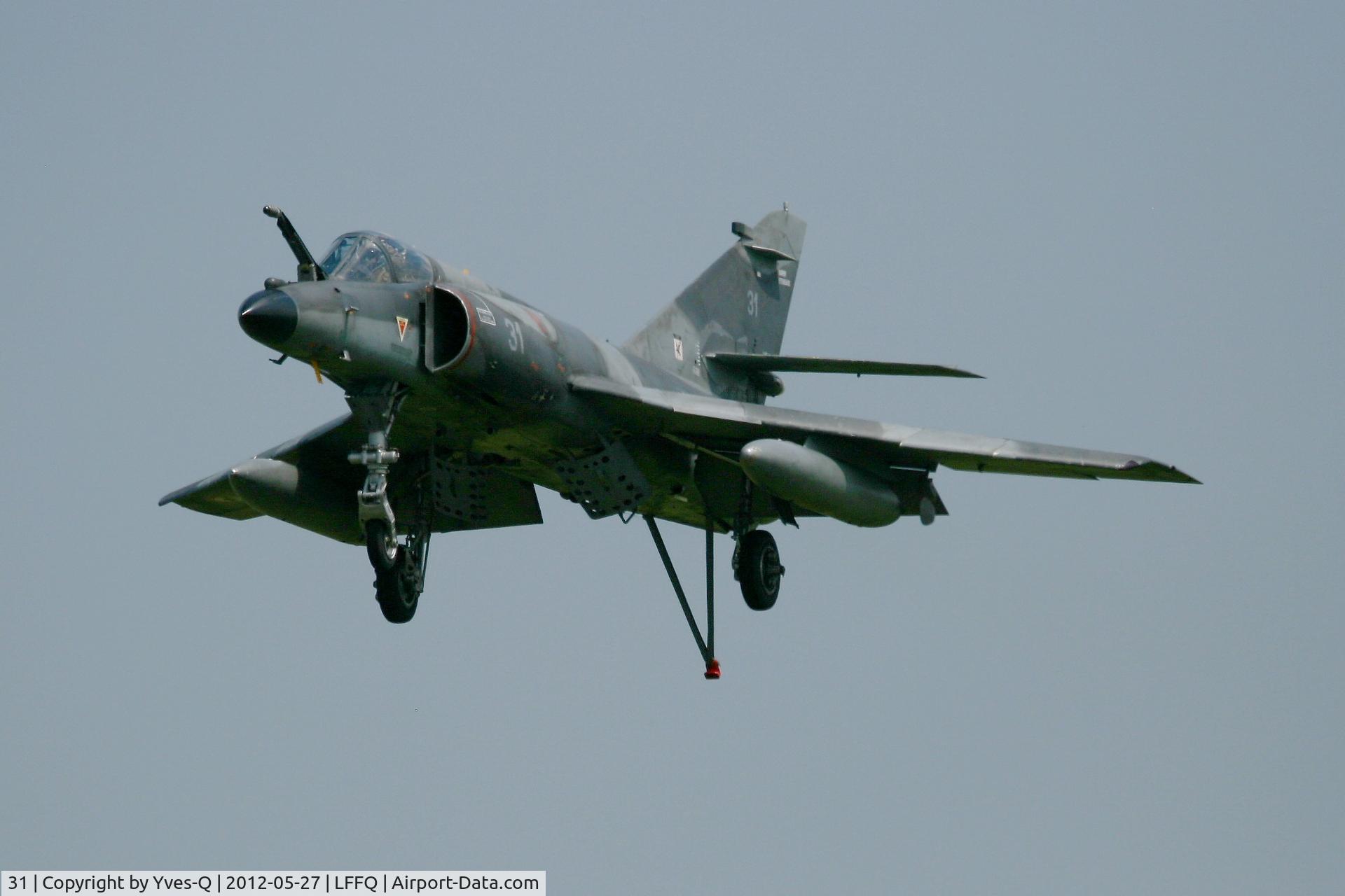 31, Dassault Super Etendard C/N 31, French Naval Aviation Dassault Super Etendard M (SEM), La Ferté-Alais Airfield (LFFQ) Air Show 2012