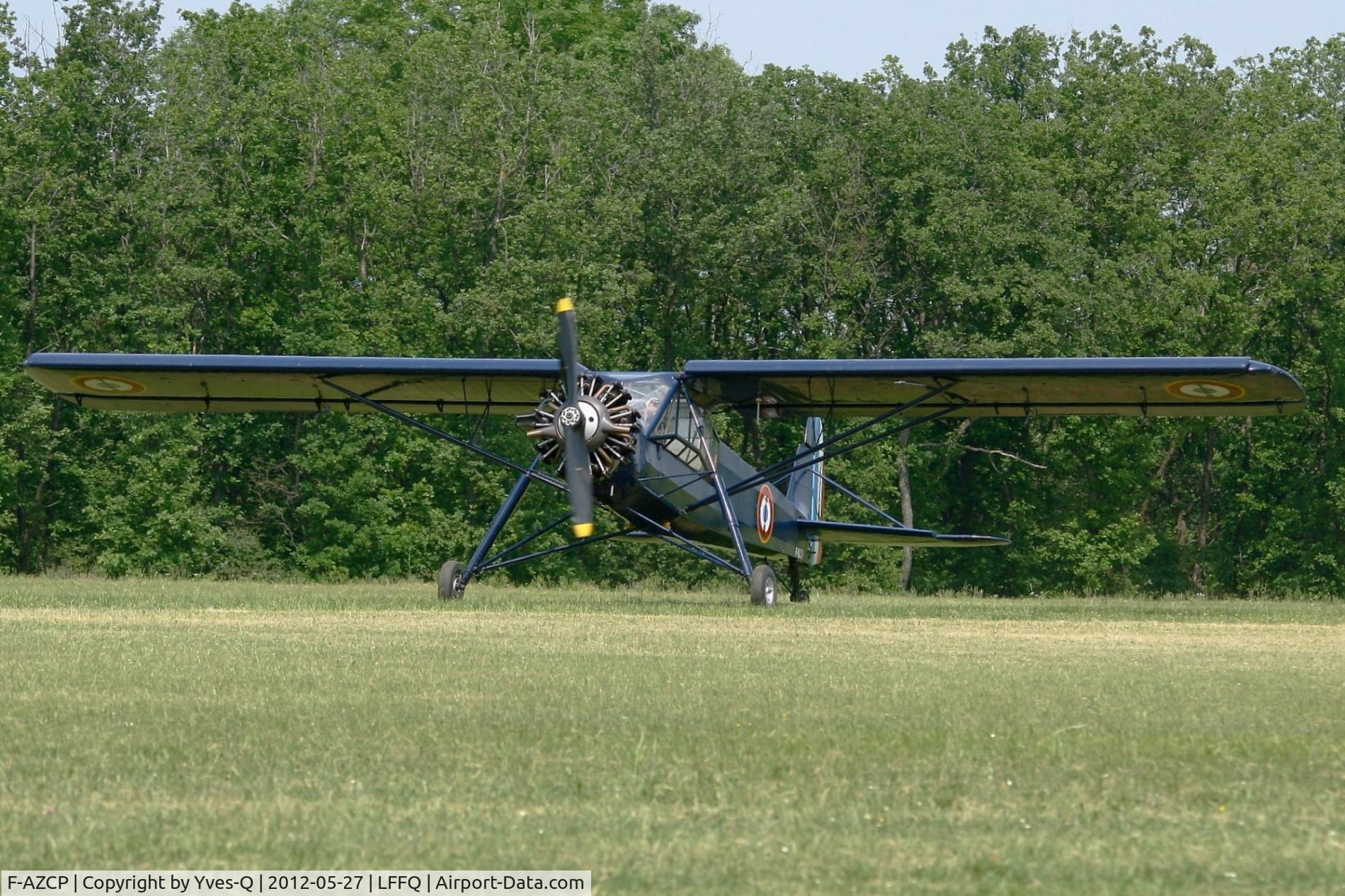 F-AZCP, Morane-Saulnier MS-502 Criquet C/N 320, Morane Saulnier MS-502 Criquet, La Ferté-Alais Airfield (LFFQ) Air Show 2012