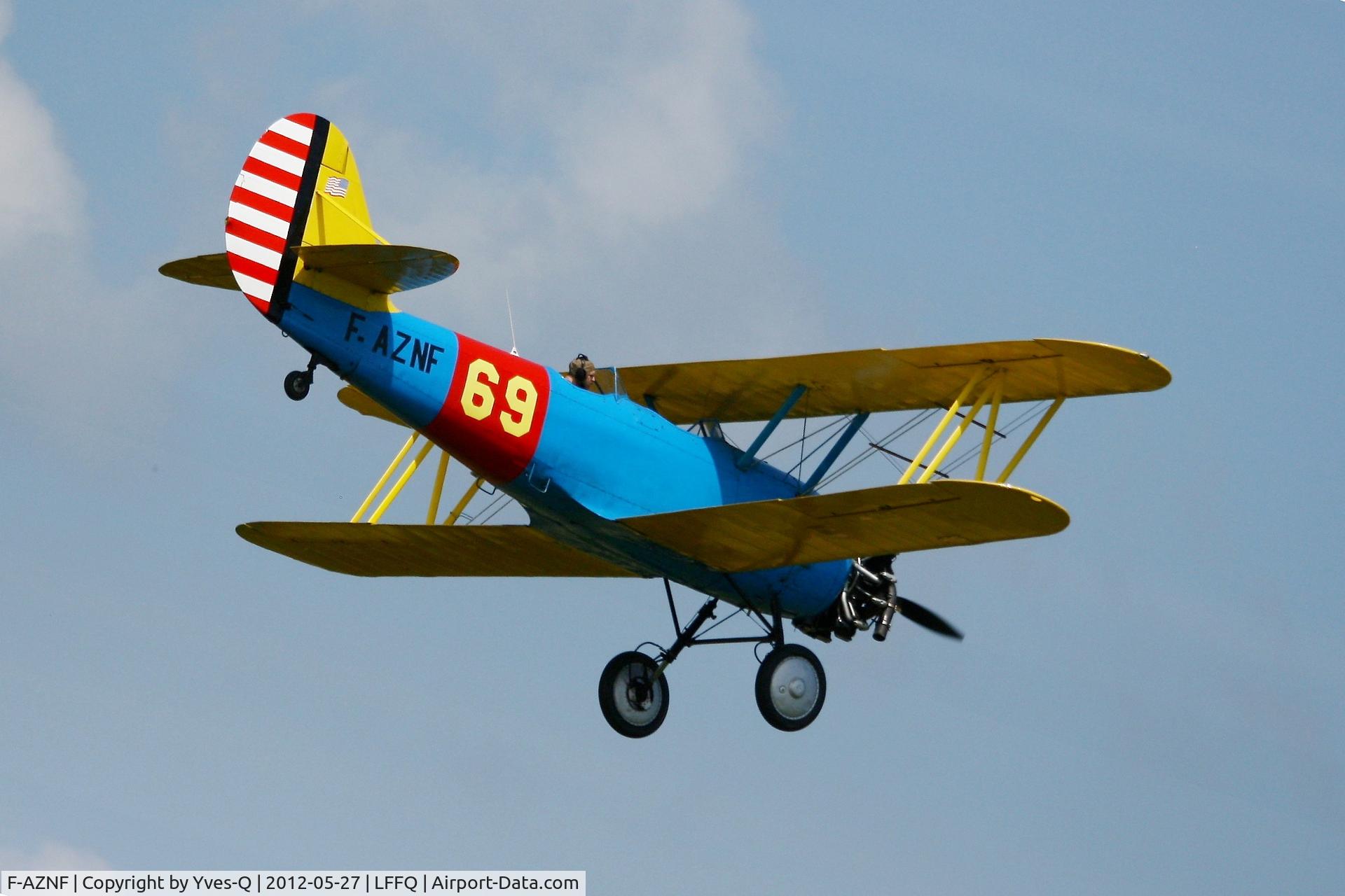 F-AZNF, Naval Aircraft Factory N3N-3 C/N 2909, Naval Aircraft Factory N3N-3, AJBS Collection, La Ferte-Alais Airfield (LFFQ) Air Show 2012