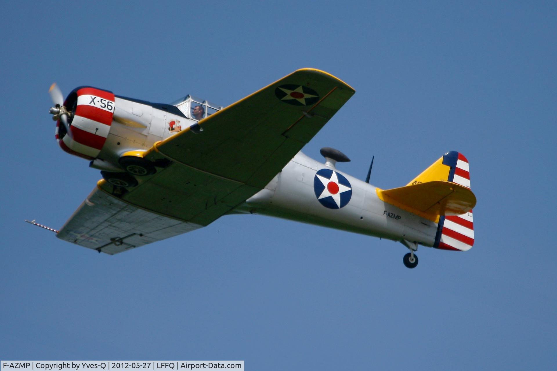 F-AZMP, North American T-6G Texan C/N 168-160, North American T-6G Texan, La Ferte-Alais Airfield (LFFQ) Air Show 2012