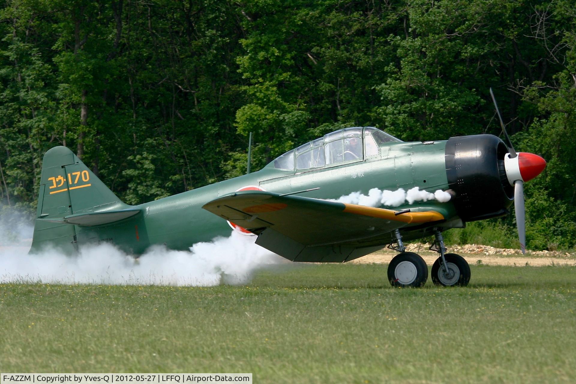 F-AZZM, 2000 North American AT-6B Texan C/N SA-32, North American AT-6B Texan-Zero, AJBS Collection, La Ferté-Alais Airfield (LFFQ) Air Show 2012