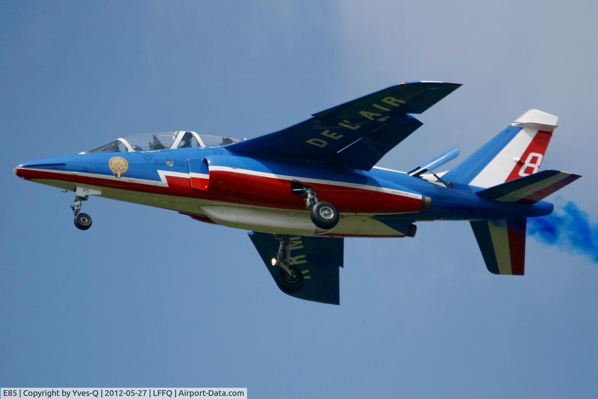 E85, Dassault-Dornier Alpha Jet E C/N E85, Dassault-Dornier Alpha Jet E (F-UGFF), Athos 08 of Patrouille De France in 2012, La Ferté-Alais Airfield (LFFQ) Air Show 2012