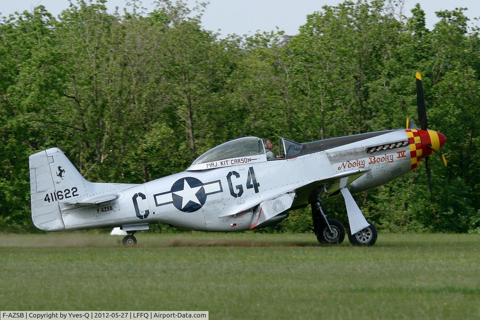 F-AZSB, 1944 North American P-51D Mustang C/N 122-40967, North American P-51D Mustang, La Ferté-Alais Airfield (LFFQ) Air Show 2012