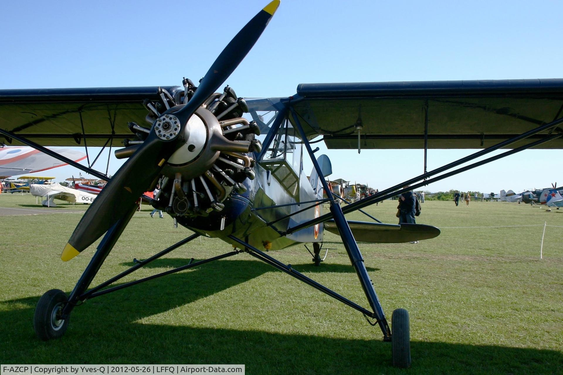 F-AZCP, Morane-Saulnier MS-502 Criquet C/N 320, Morane Saulnier MS-502 Criquet, La Ferté-Alais Airfield (LFFQ) Air Show 2012