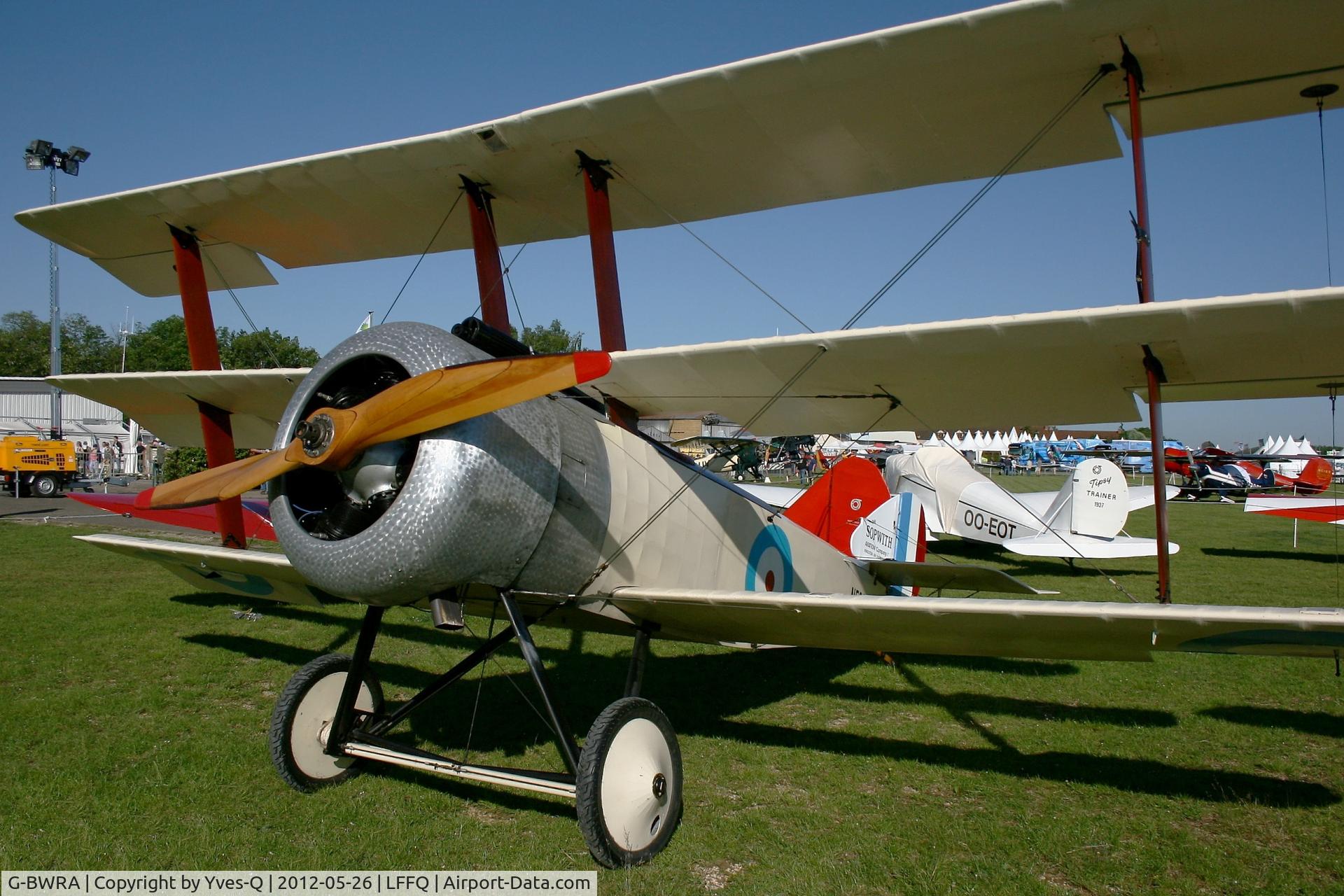 G-BWRA, 1988 Sopwith Triplane Replica C/N PFA 021-10035, Sopwith Triplane Replica, La Ferté-Alais Airfield (LFFQ) Air Show 2012