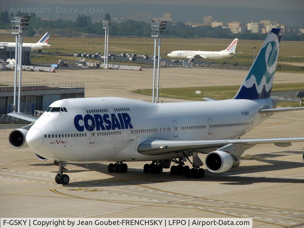 F-GSKY, 1985 Boeing 747-312 C/N 23244, CORSAIR at Orly South from La Réunion, 2006'