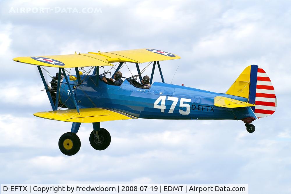 D-EFTX, 1942 Boeing A75N1 (PT17) C/N 75-3475, Tannkosh 2008