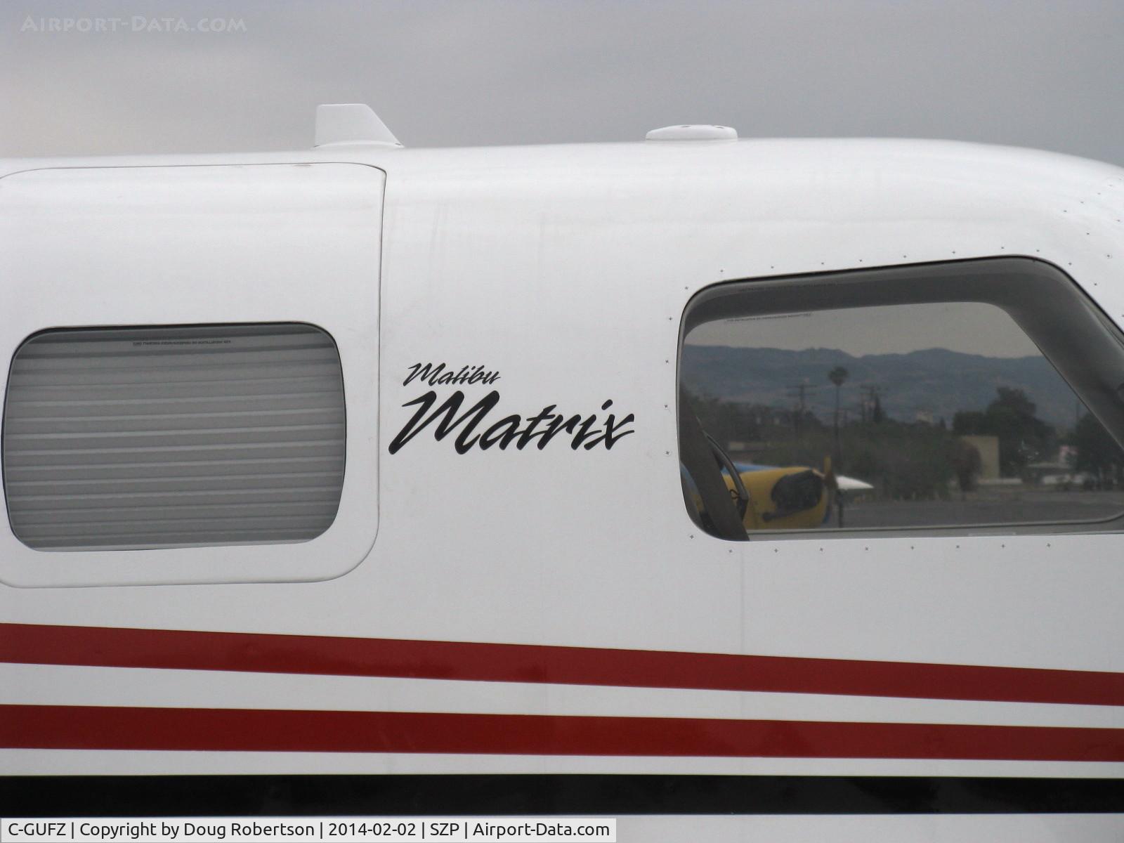C-GUFZ, 2008 Piper PA-46R-350T Malibu Matrix C/N 4692072, 2008 Piper PA-46R-350T MALIBU MATRIX, Lycoming TIO-540-AE2A Turbocharged 350 Hp, pressurized, logo.