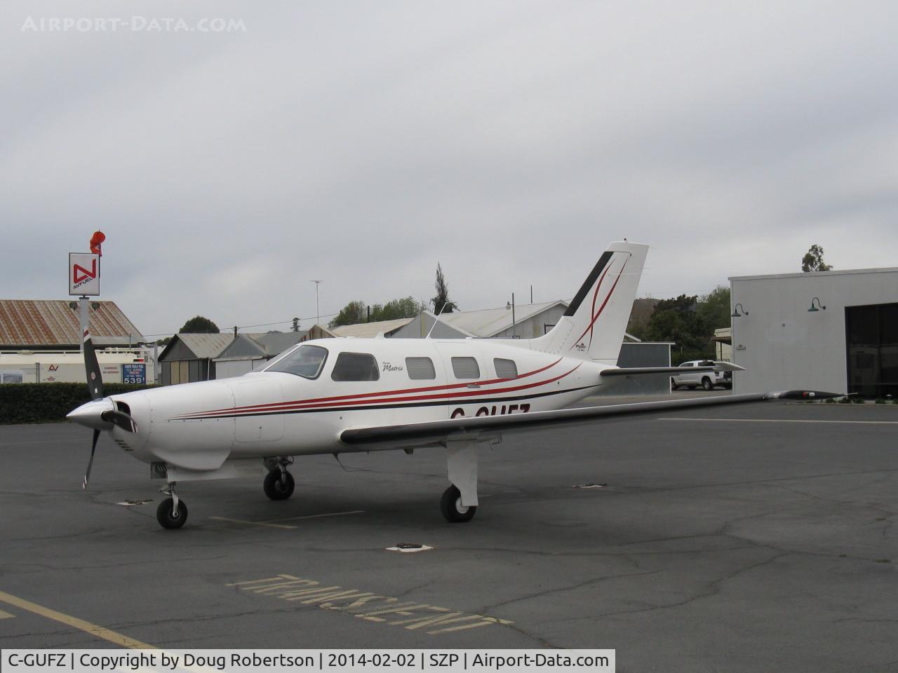 C-GUFZ, 2008 Piper PA-46R-350T Malibu Matrix C/N 4692072, 2008 Piper PA-46R-350T MALIBU MATRIX, Lycoming TIO-540-AE2A Turbocharged 350 Hp, pressurized, max certified altitude 25,000', Vne 198 kts 227 mph, max cruise at FL250 213 kts 245 mph