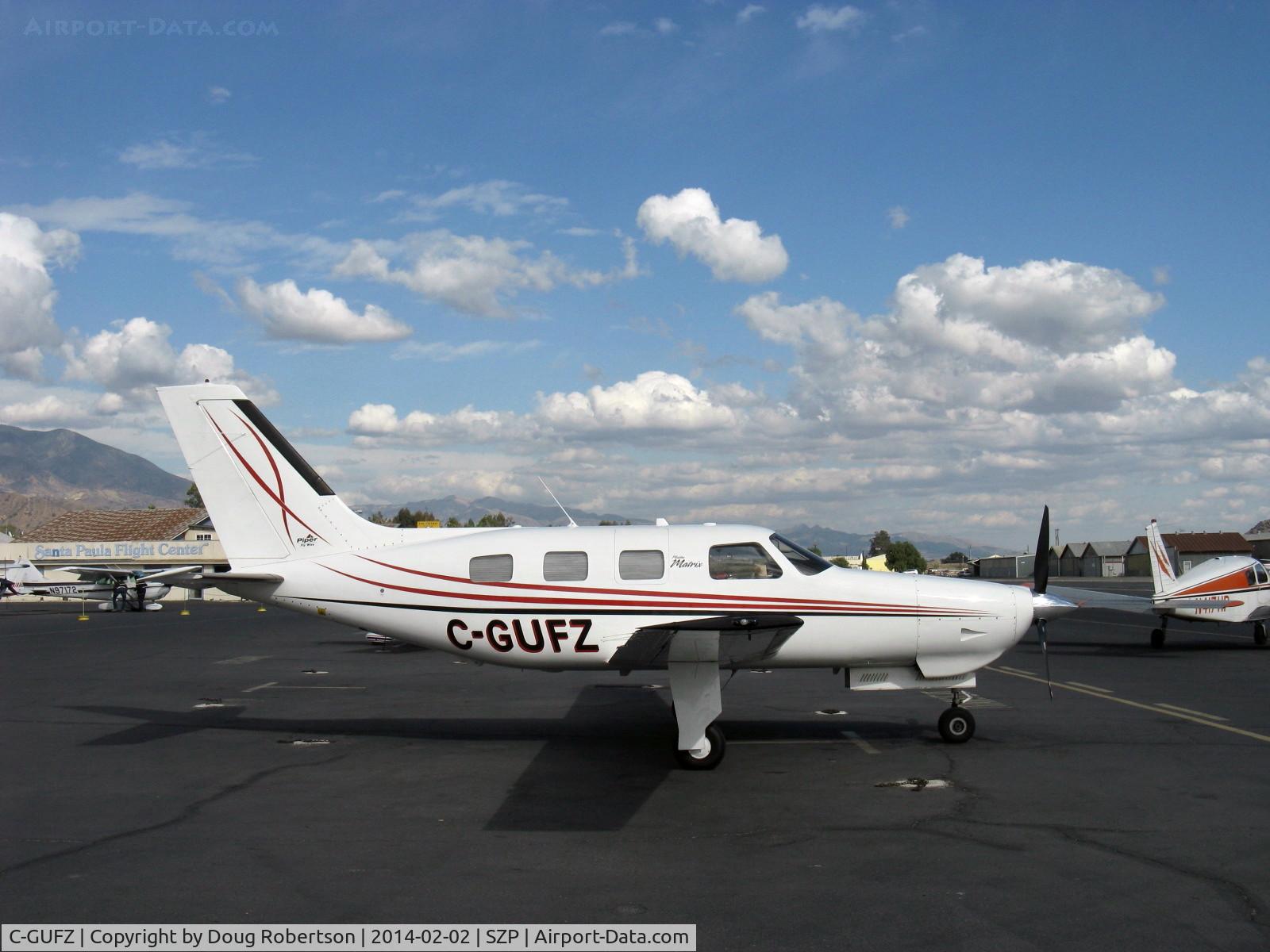C-GUFZ, 2008 Piper PA-46R-350T Malibu Matrix C/N 4692072, 2008 Piper PA-46R-350T MALIBU MATRIX, Lycoming TIO-540-AE2A Turbocharged 350 Hp, 3-blade CS composite (Kevlar) prop, pressurized, heated & air-conditioned for 6, max certified altitude 25,000', max cruise at FL250 213 kts 245 mph. De-icer boots wings/tail