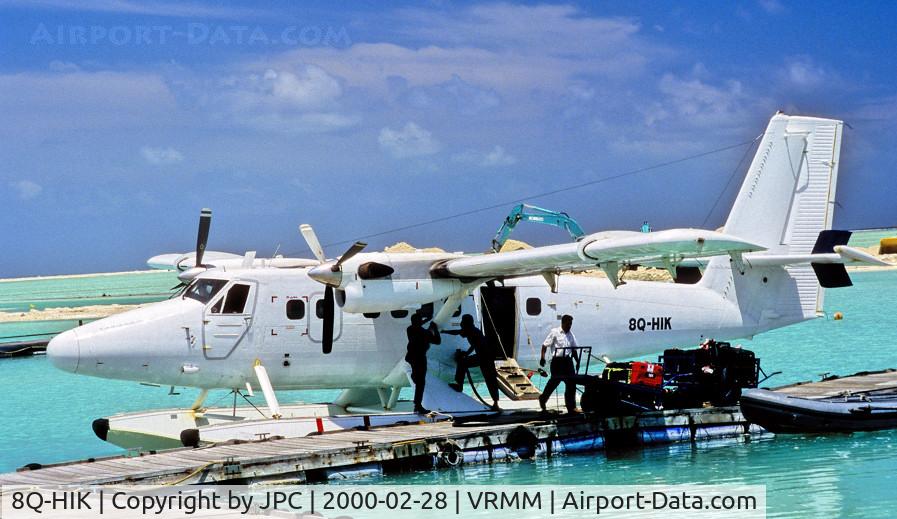 8Q-HIK, 1969 De Havilland Canada DHC-6-310 Twin Otter C/N 233, It has had many owners since! It was with Trans Maldivien for only some months, in 2000. 
Now HB-LUE, based in Indonesia...