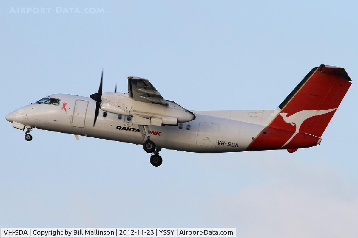 VH-SDA, 1997 De Havilland Canada DHC-8-202 Dash 8 C/N 482, AWAY FROM 16R