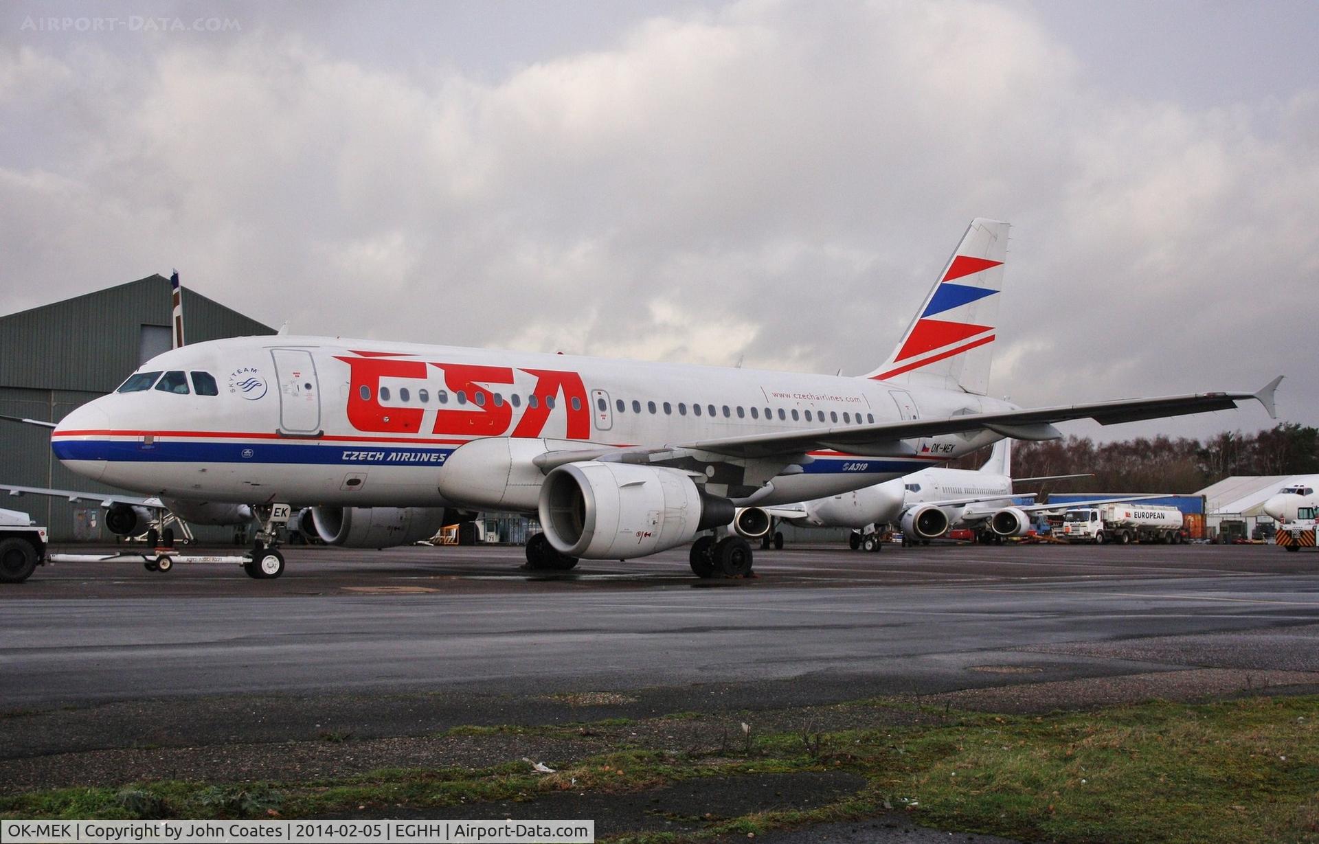 OK-MEK, 2007 Airbus A319-112 C/N 3043, Waiting to enter the paintshop for respray