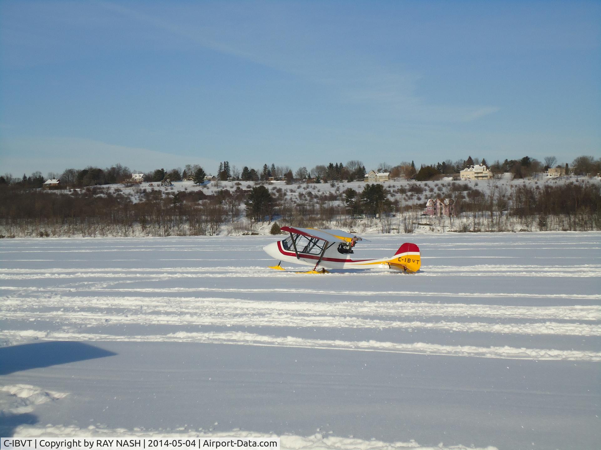 C-IBVT, 1989 Quad City Challenger II Clip Wing  Special C/N CH2-0888-CW-0349, ON THE ICE OTTAWA RIVER VALLEY