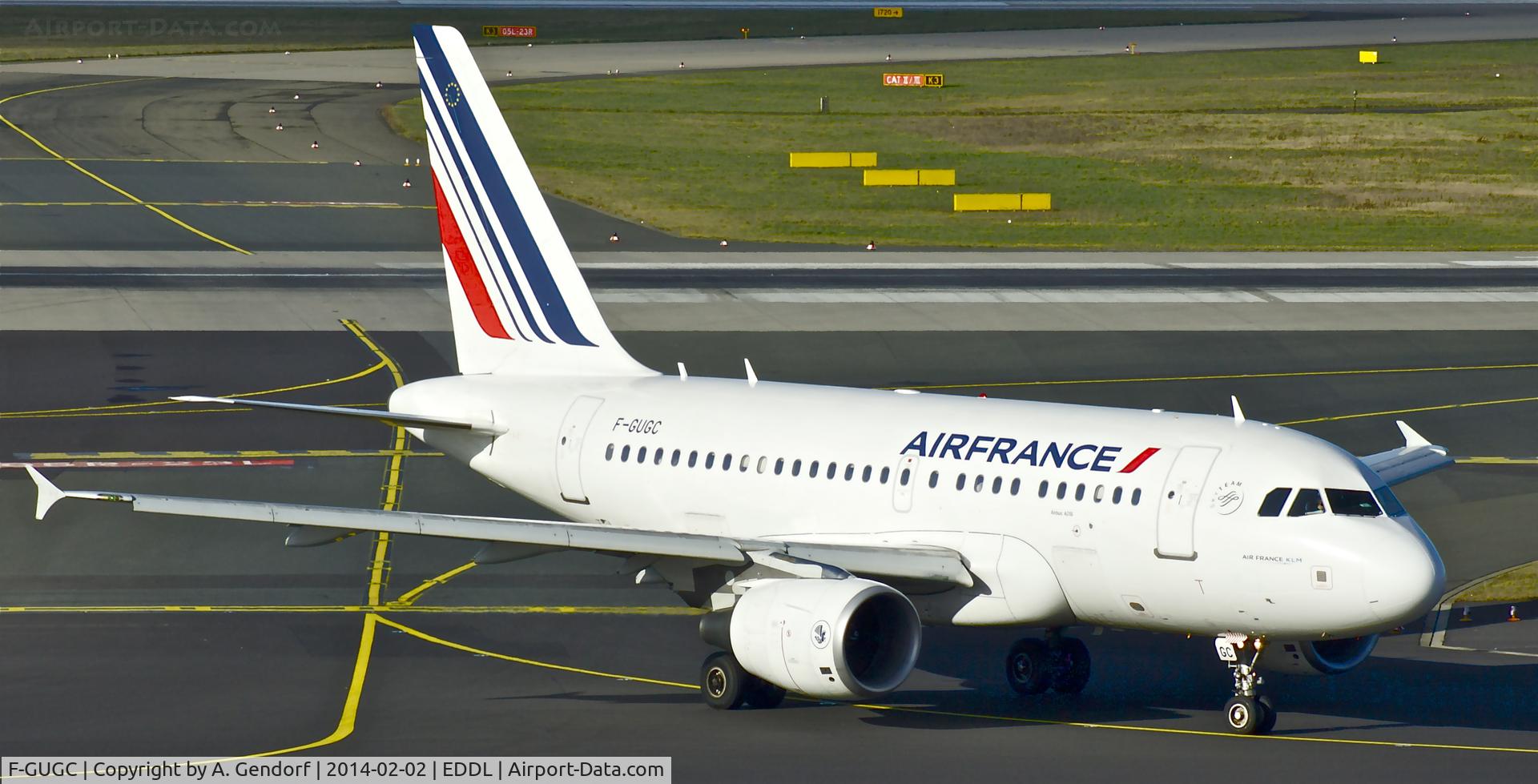 F-GUGC, 2002 Airbus A318-111 C/N 2071, Air France, seen here at Düsseldorf Int'l(EDDL)