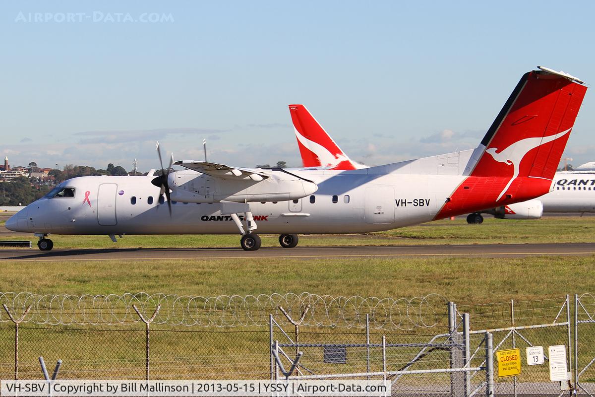 VH-SBV, 2003 De Havilland Canada DHC-8-315Q Dash 8 C/N 595, TAXI TO 34L