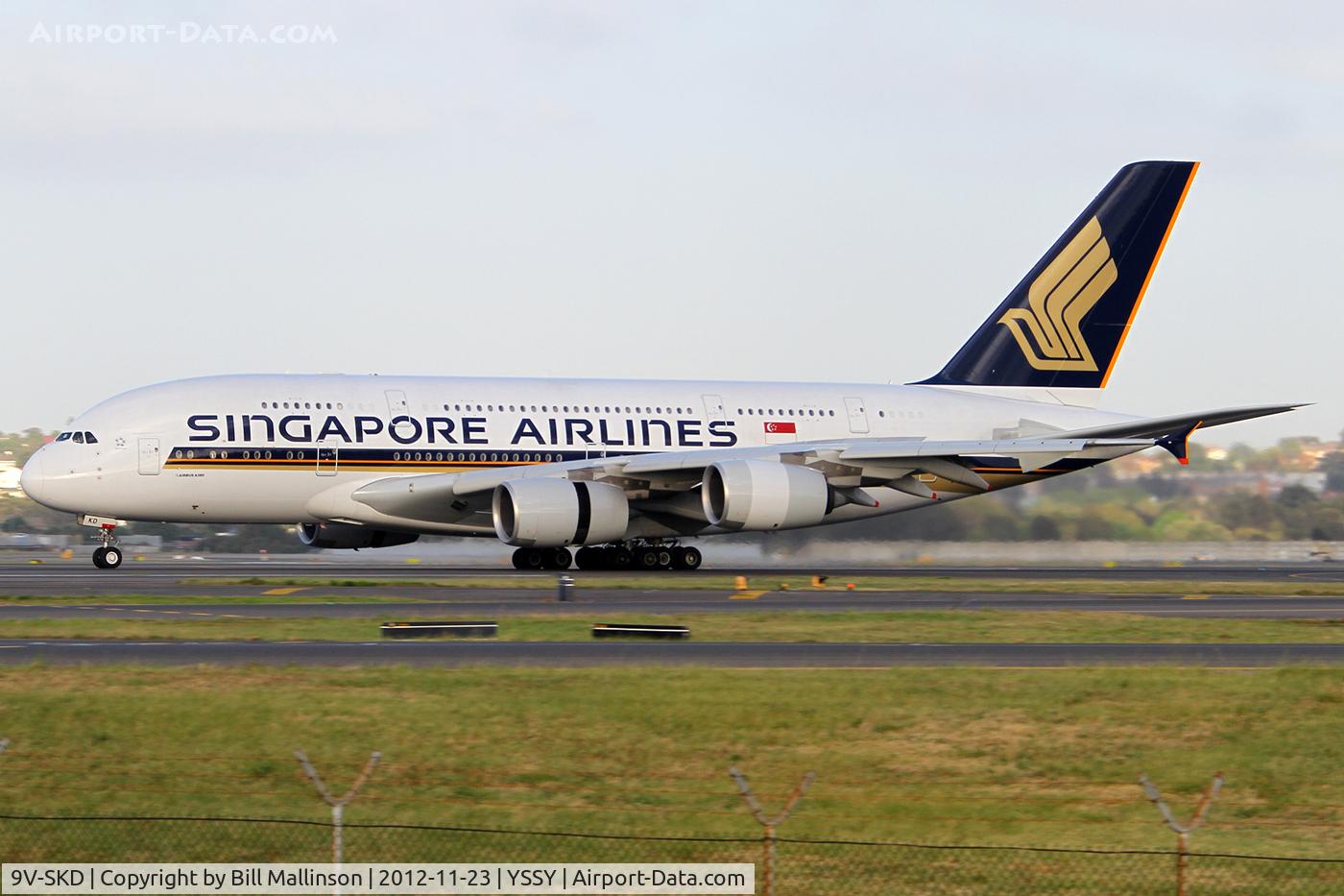 9V-SKD, 2008 Airbus A380-841 C/N 008, LANDED ON 16R