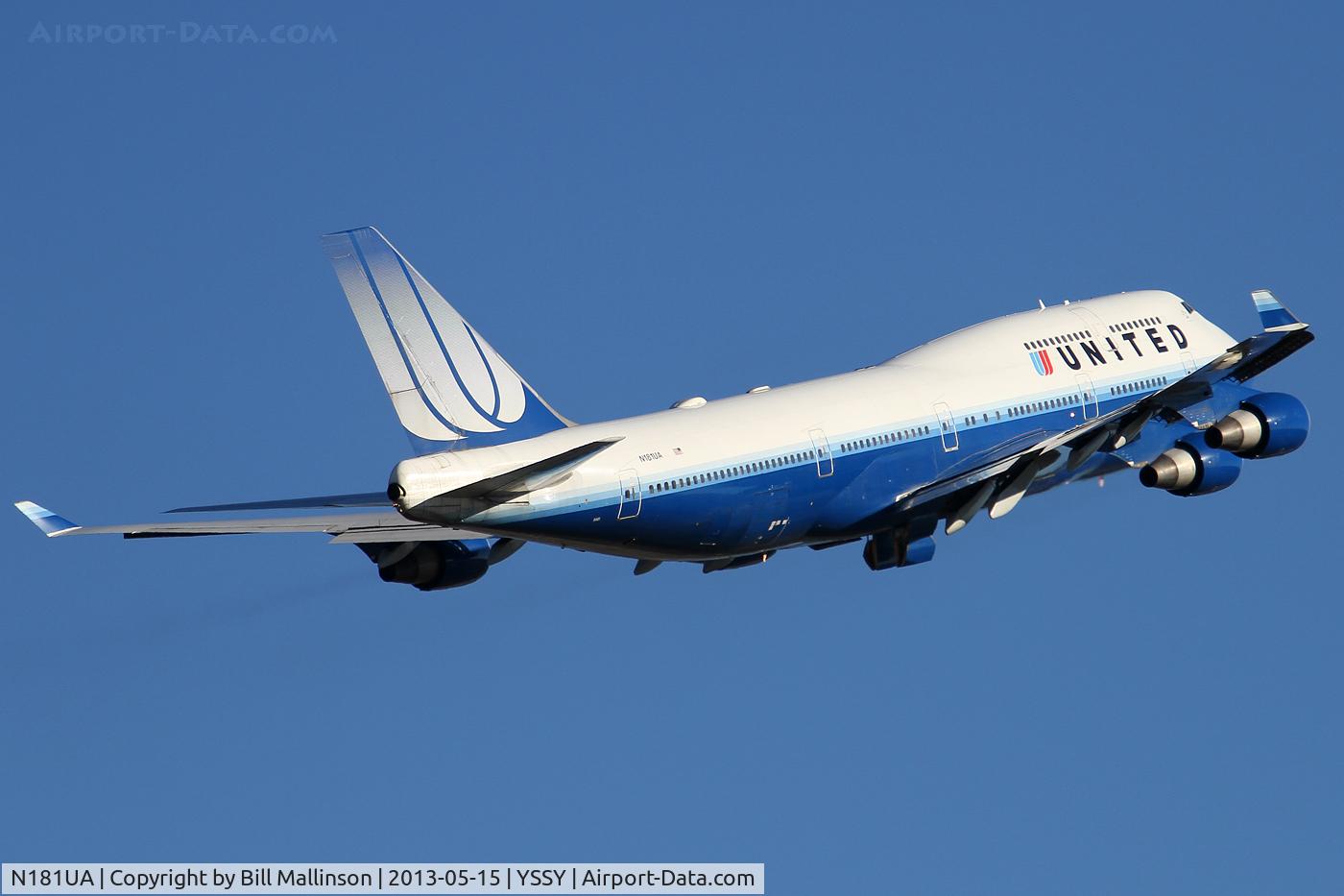 N181UA, 1991 Boeing 747-422 C/N 25278, AWAY TO SFO