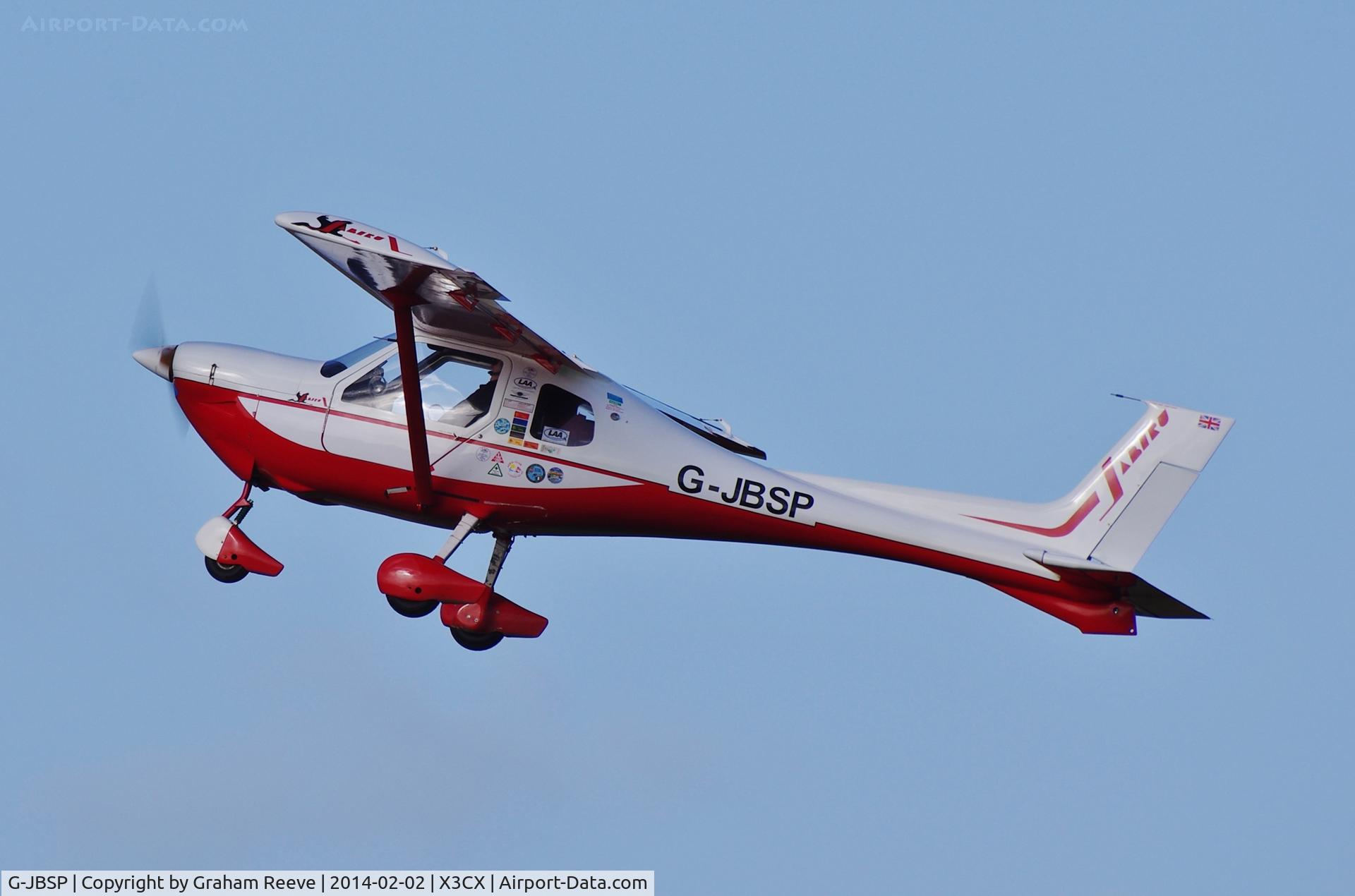 G-JBSP, 2000 Jabiru SP-470 C/N PFA 274B-13486, Departing from Northrepps.