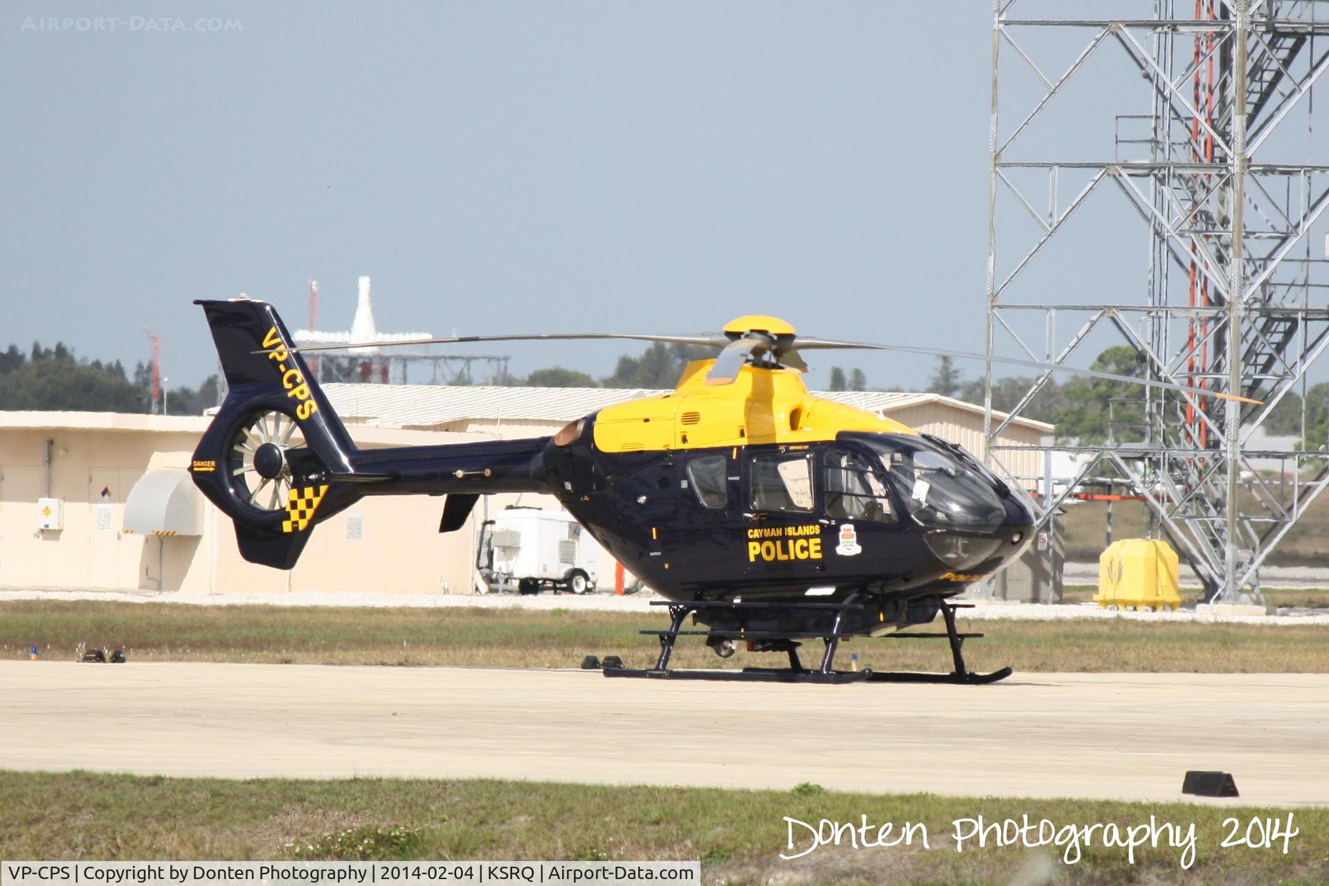 VP-CPS, 1999 Eurocopter EC-135T-1 C/N 0107, Grand Cayman Police Department helicopter (VP-CPS) on the ramp at Rectrix