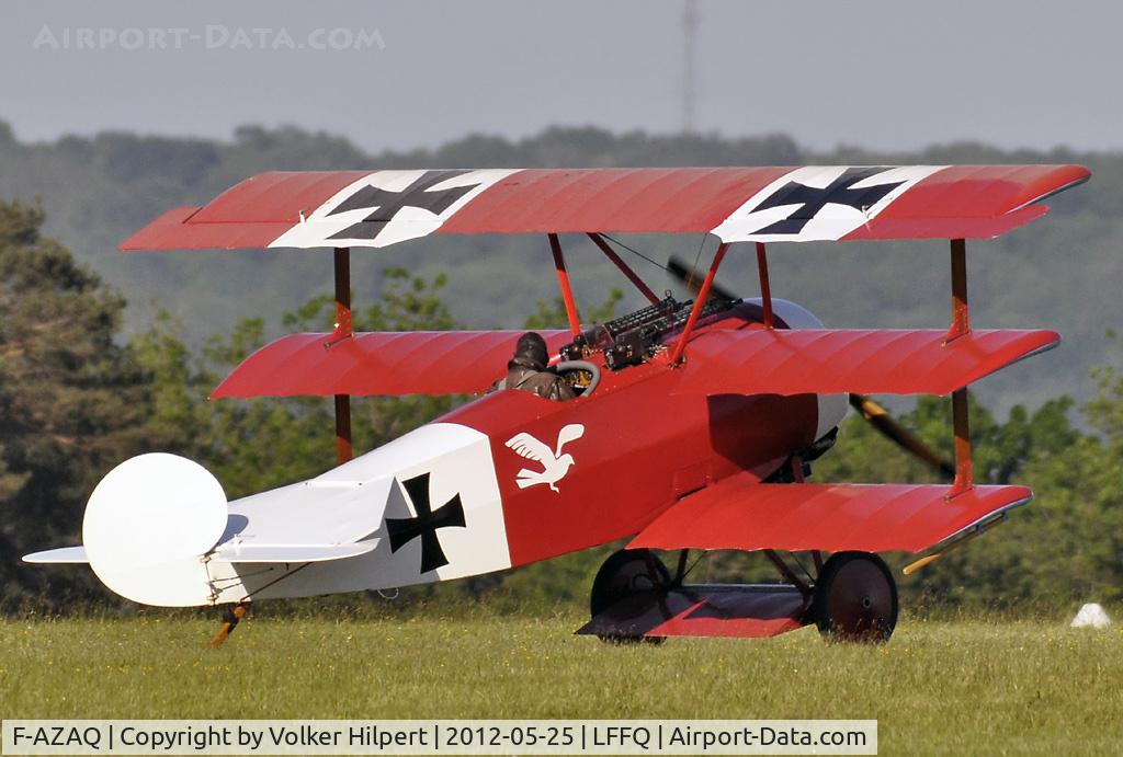 F-AZAQ, Fokker Dr.1 Triplane Replica C/N 01, at lffq