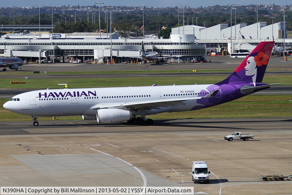 N390HA, 2012 Airbus A330-243 C/N 1389, TAXI TO 16R