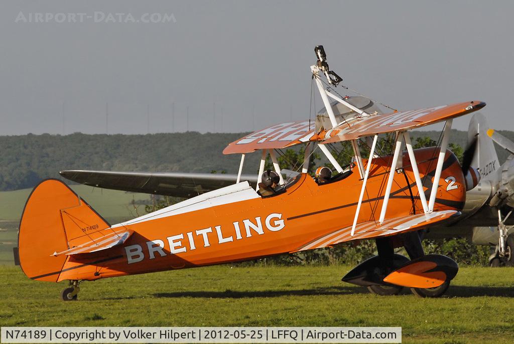 N74189, 1941 Boeing PT-17/R985 Kaydet (A75N1) C/N 75-717, at lffq