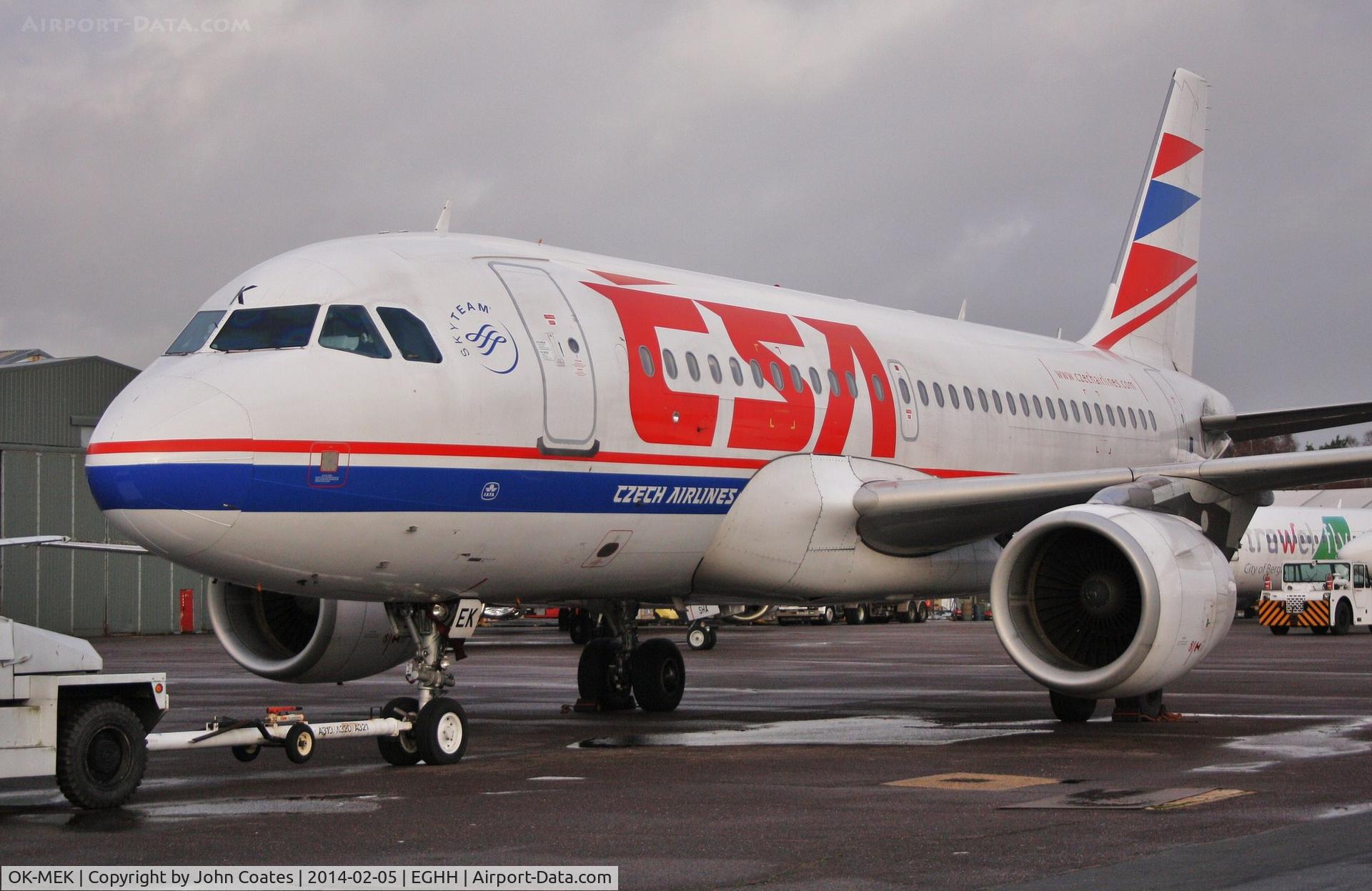 OK-MEK, 2007 Airbus A319-112 C/N 3043, About to enter paintshop for respray to latest livery