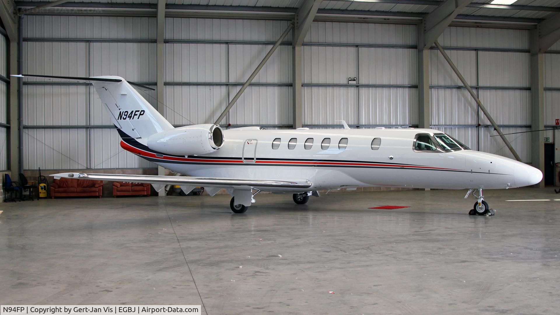 N94FP, 2013 Cessna 525C CitationJet CJ4 C/N 525C-0134, Short before becoming British...