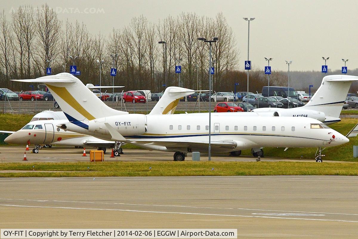 OY-FIT, 2005 Bombardier BD-700-1A11 Global 5000 C/N 9186, BOMBARDIER GLOBAL 5000, c/n: 9186 at Luton