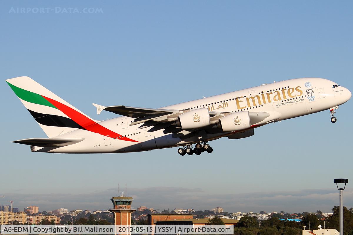 A6-EDM, 2010 Airbus A380-861 C/N 042, OFF FROM 34L