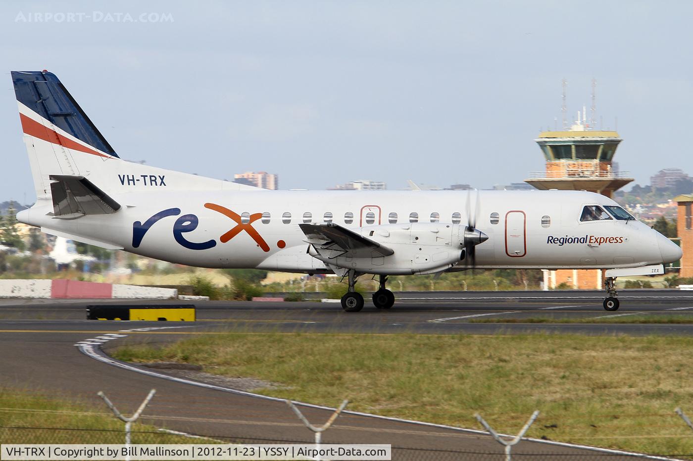 VH-TRX, 1992 Saab 340B C/N 340B-287, TAXI TO TERMINAL