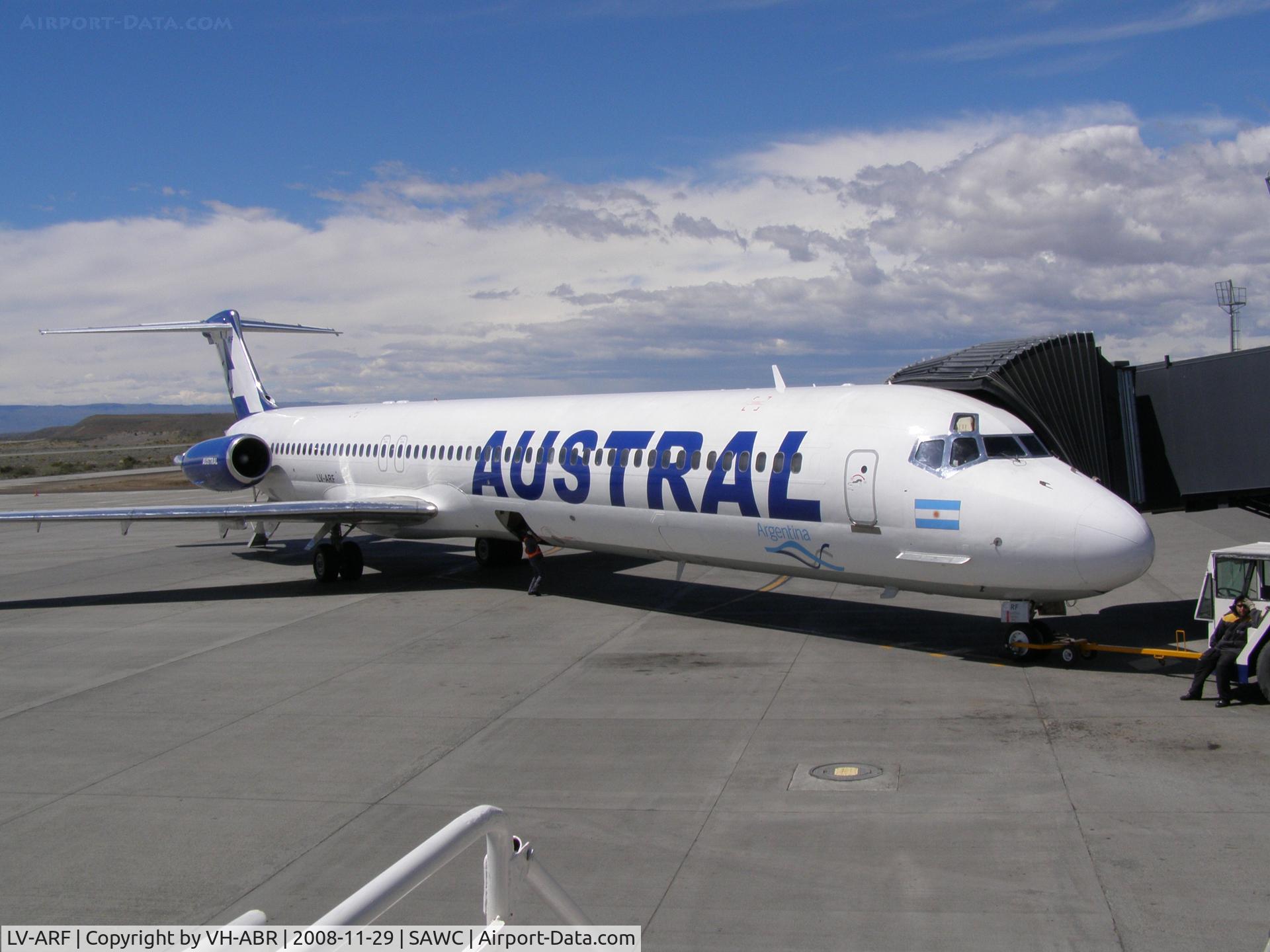 LV-ARF, 1985 McDonnell Douglas MD-83 (DC-9-83) C/N 49252, During a transit stop.