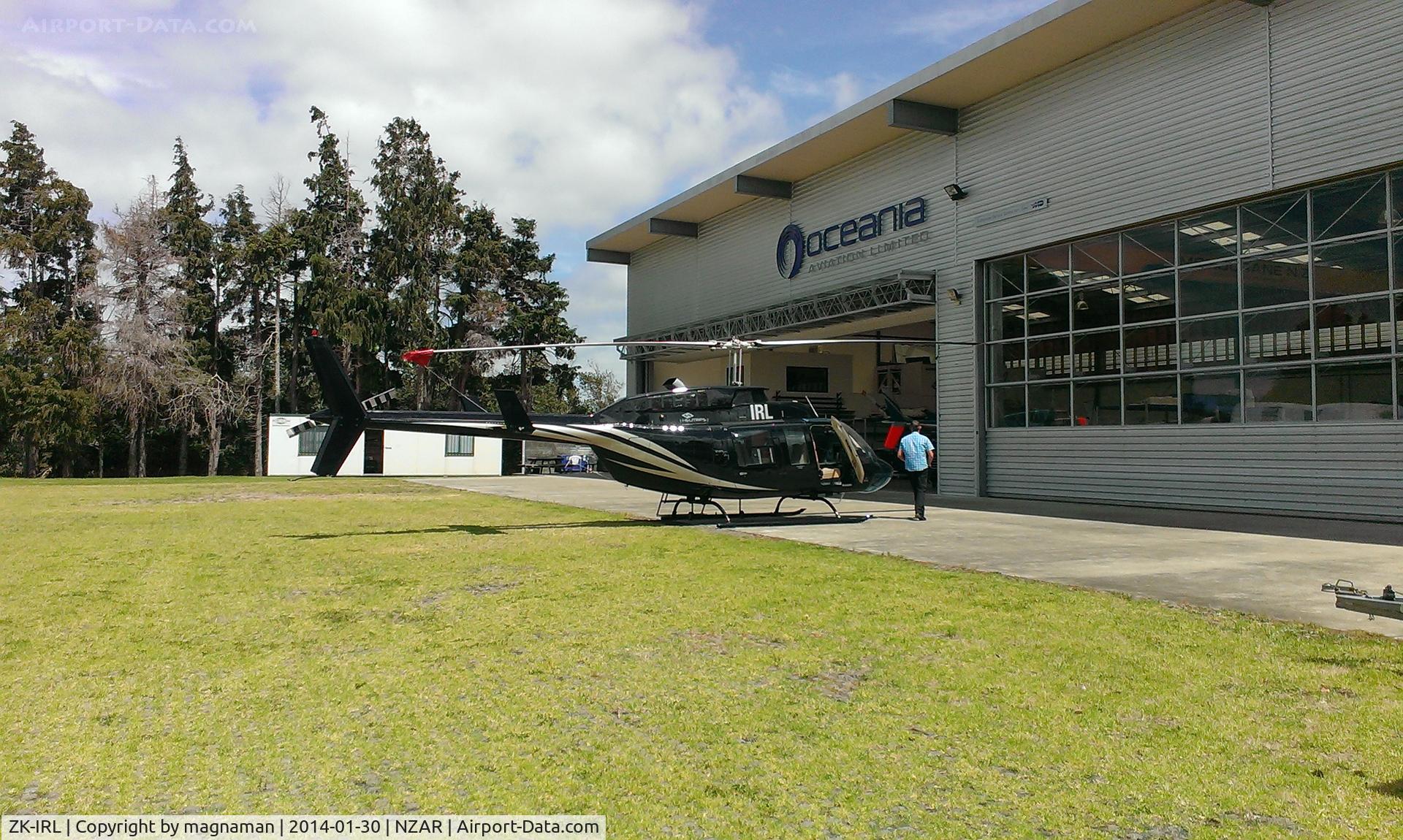 ZK-IRL, 1981 Bell 206L-1 LongRanger II C/N 45549, Outside Oceania Hangar