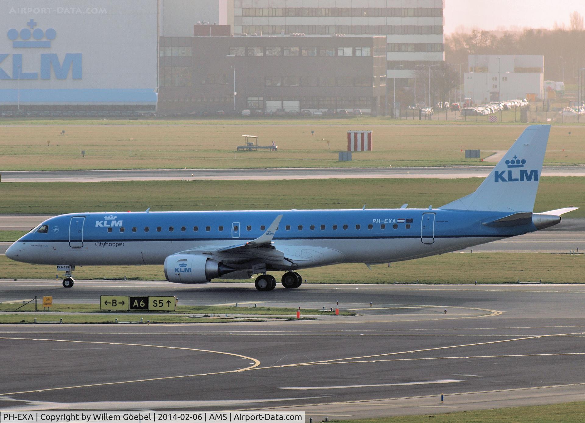 PH-EXA, 1992 Fokker 50 C/N 20264, Taxi to runway 18L of Schiphol Airport